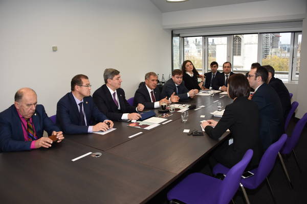 Рабочий визит Президента Республики Татарстан Р.Н. Минниханова в г. Лондон, Великобритания