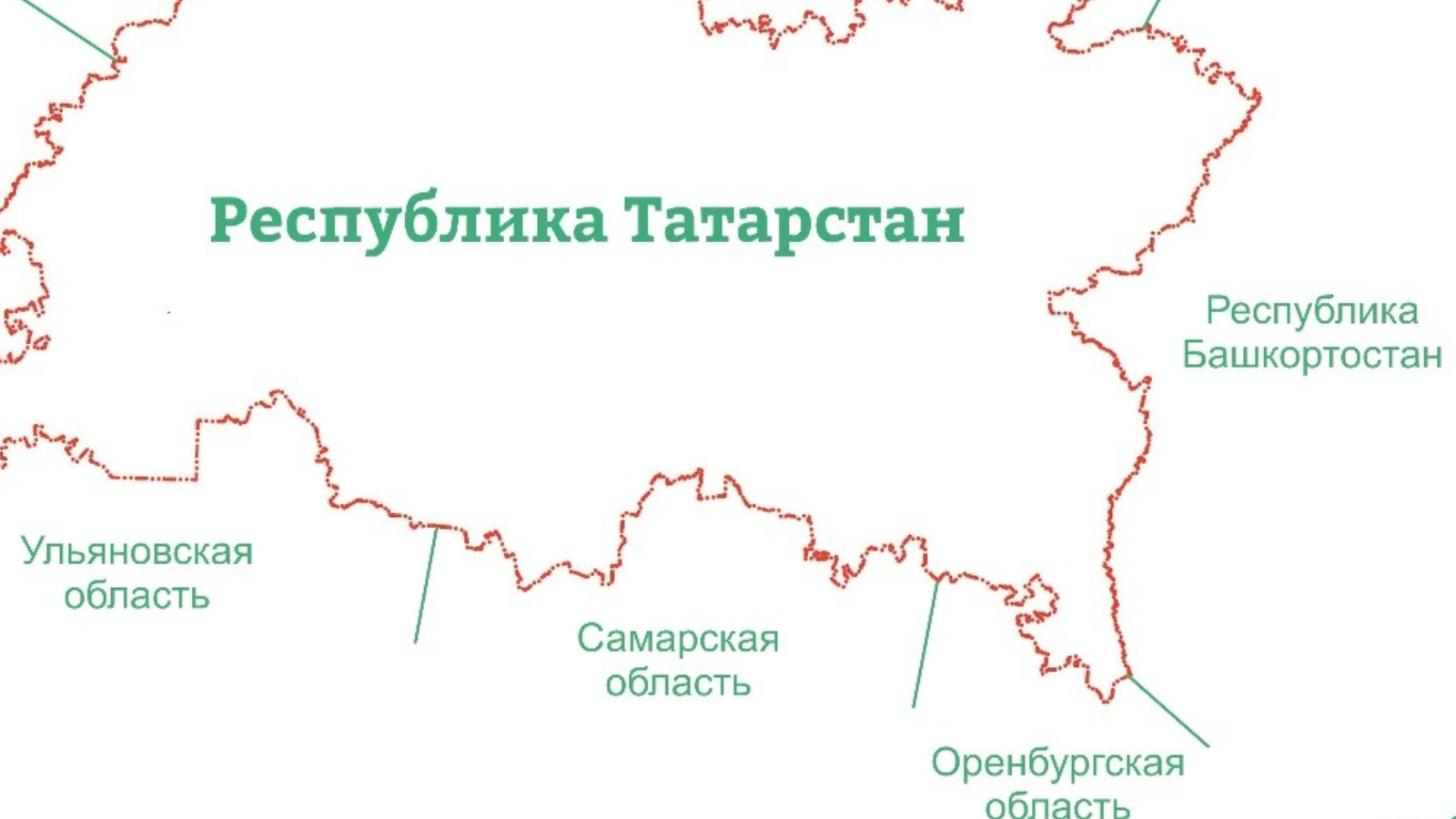 Карта границы оренбургской области с башкирией