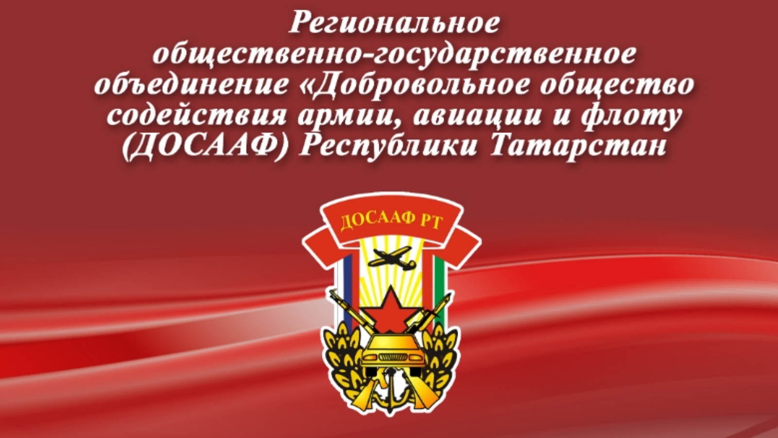 Региональное общественно-государственное объединение «Добровольное общество  содействия армии, авиации и флоту (ДОСААФ) Республики Татарстан»