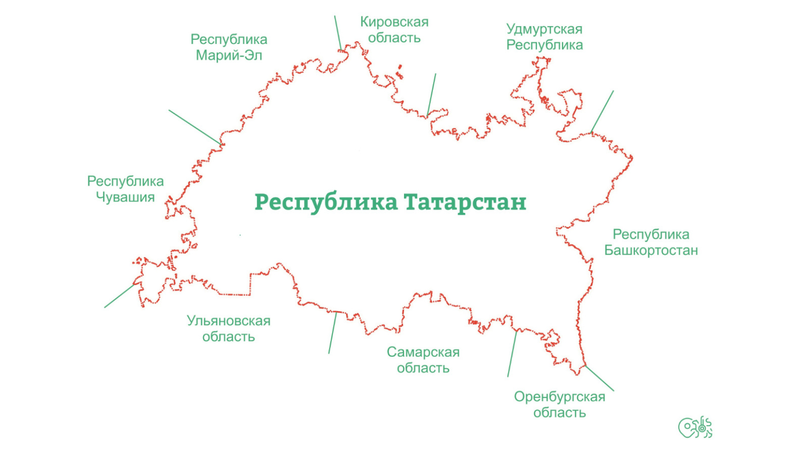 Карта россии республика татарстан