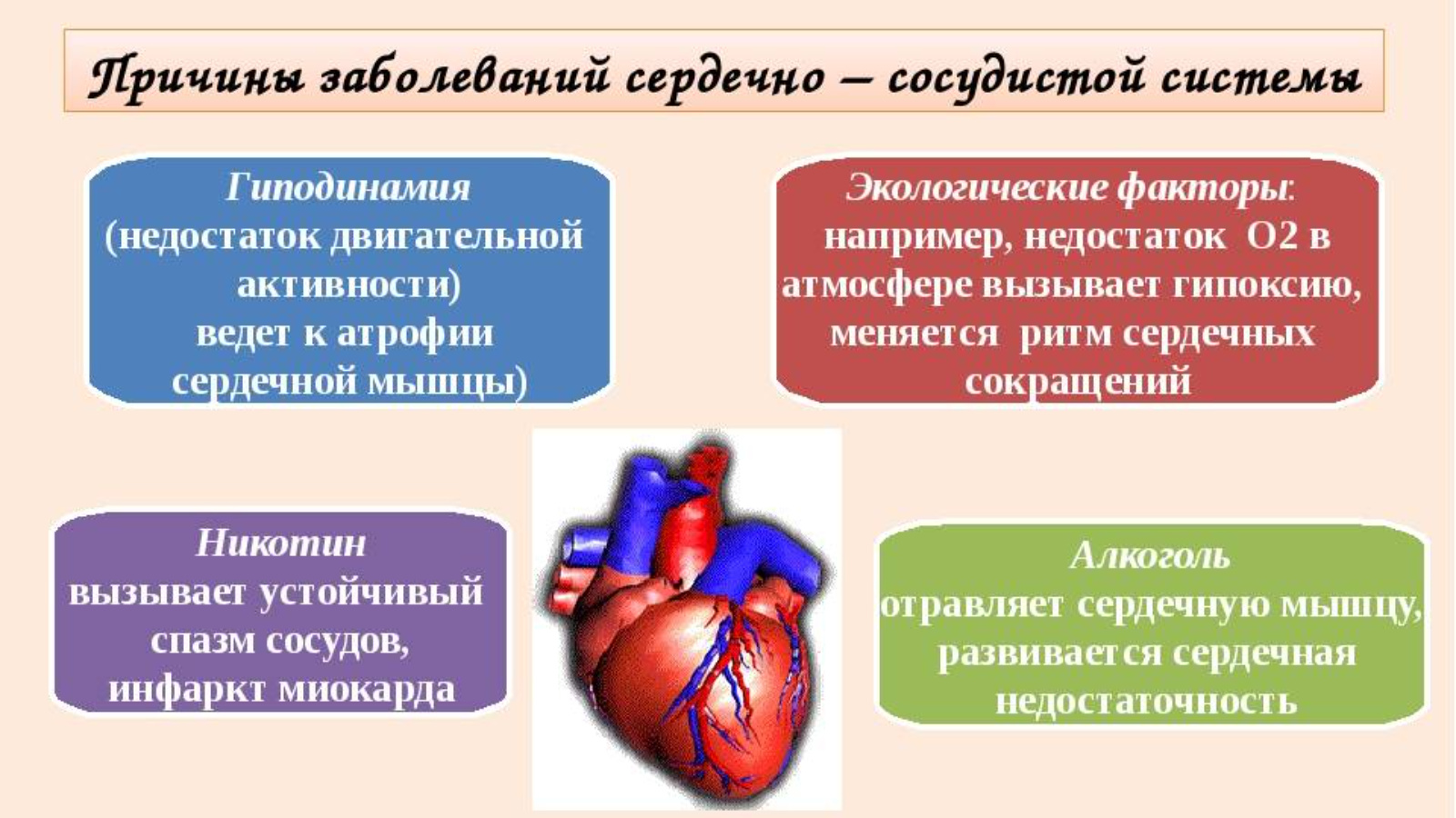 Сердечно сосудистые заболевания в настоящее время