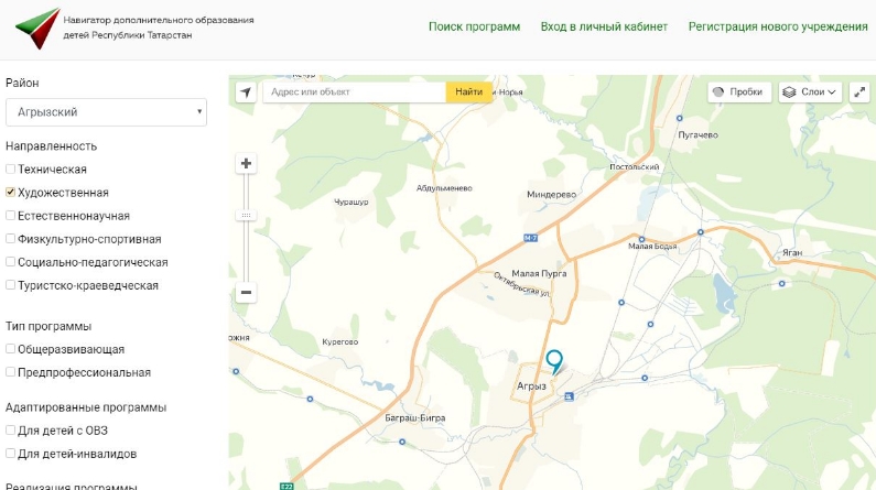 Навигатор дополнительного образования республики татарстан